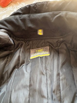 Chaqueta de moto negra