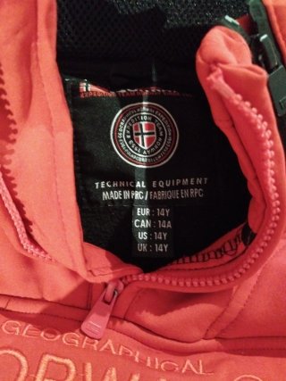 Chaqueta niño Geographical Norway roja