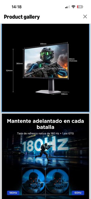 Monitor TCL QD Mini LED con scatola