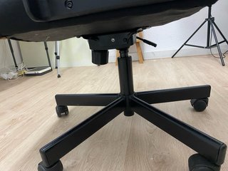 Silla de escritorio piel sintética marrón