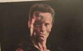 Cuadro Commando Arnold Schwarzenegger.Bastidor mad