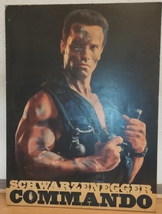 Cuadro Commando Arnold Schwarzenegger.Bastidor mad