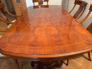 Mesa comedor extensible madera clásica