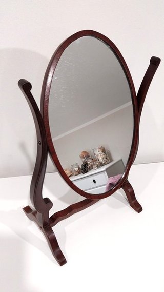Espejo de sobremesa Vittoriano madera caoba