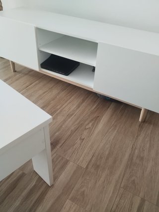 Mueble de TV y mesa baja elevable