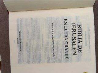 Biblia de Jerusalén letra grande