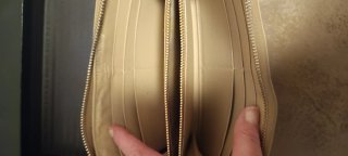 Portafoglio Prada Beige/Oro