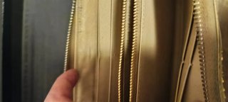 Portafoglio Prada Beige/Oro