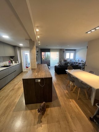 Mesa de comedor Silestone blanco 180x90