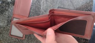 3 billeteras de cuero