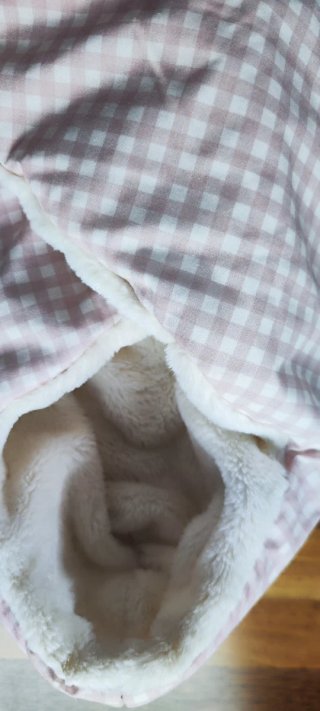 Saco bebé cuadros rosa Vichy