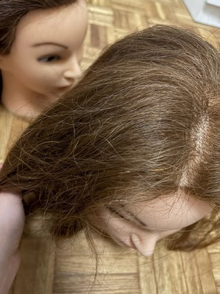 Cabeza de peluquería para prácticas