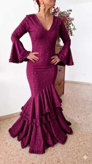 Traje de Flamenca Buganvilla TODAS LAS TALLAS