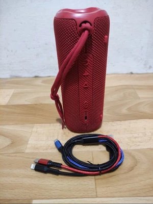 Altavoz Bluetooth Rojo con Cables