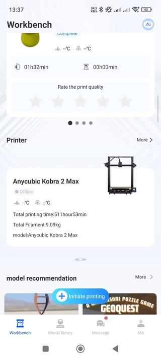 Impresora 3D Anycubic Kobra Max 2 (con fallo)