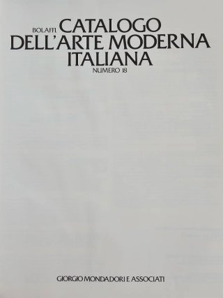 Catalogo dell'arte moderna italiana n. 18