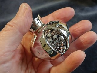 Coppia Melograni Portafortuna Argento