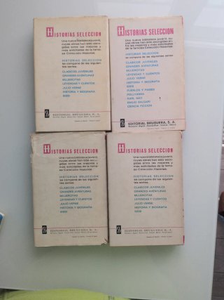 4 libros antiguos colección Historias