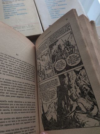 4 libros antiguos colección Historias