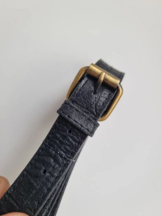 Bolso Hombro Piel Vintage Negro