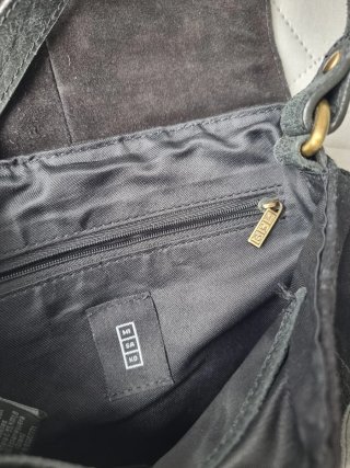 Bolso Hombro Piel Vintage Negro