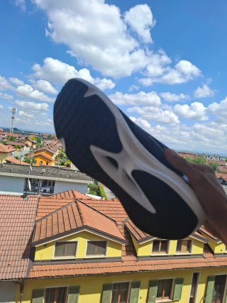 Scarpe da running nere e bianche