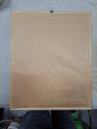 Litografia Gioconda con cornice dorata