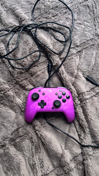 Mando Nintendo Switch Morado con Cable