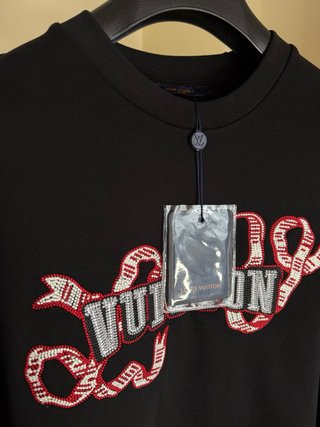 Sudadera Louis Vuitton Negra Logo Cinta
