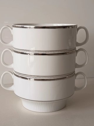 Juego 3 Tazas porcelana diseño
