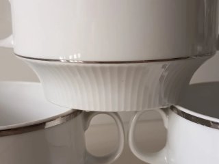 Juego 3 Tazas porcelana diseño