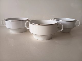 Juego 3 Tazas porcelana diseño