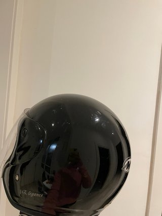 Casco Moto MT Negro con Visera transparente
