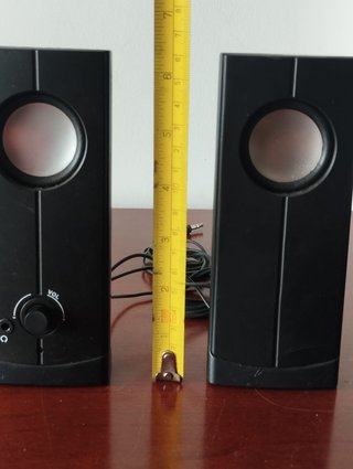 Colunas de Som USB Pretas