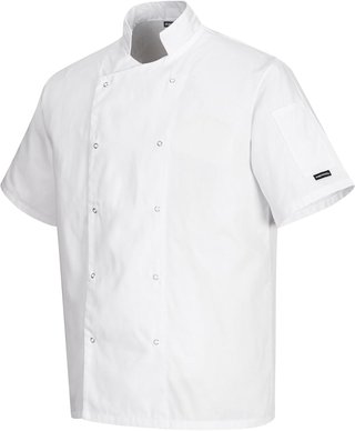 Portwest chaqueta chef gris pizarra unisex