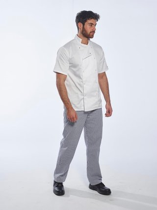 Portwest chaqueta chef gris pizarra unisex