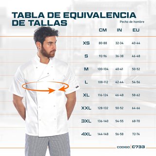 Portwest chaqueta chef gris pizarra unisex
