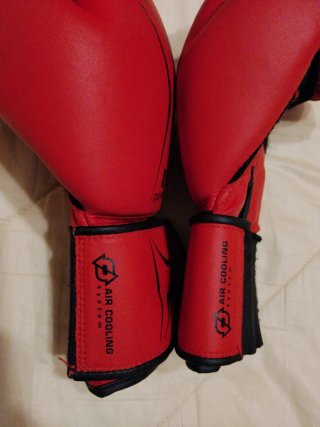 Guantes de boxeo Domyos rojos