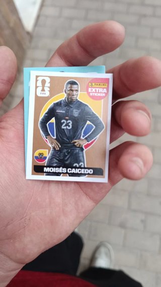 Cromo Extra Bronce Caicedo Mundial 2026