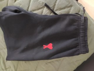 Pantalones Ami Paris Negros