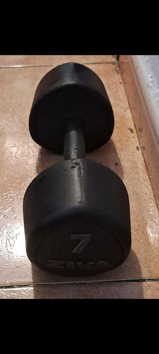 2 MANCUERNAS DE 9KG DE CAUCHO y Mas