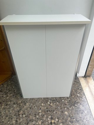 Mueble auxiliar recibidor blanco