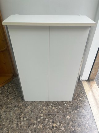 Mueble auxiliar recibidor blanco