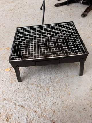 Barbacoa Portátil Negra Plegable