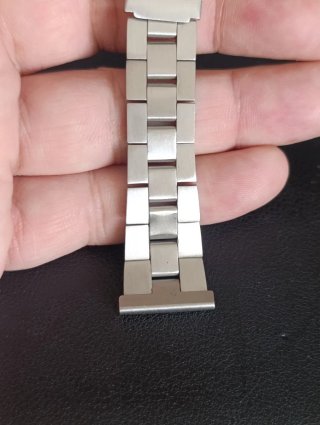 Correa de reloj vintage plateada
