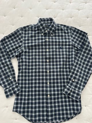 Camisa Polo Ralph Lauren cuadros azul/verde