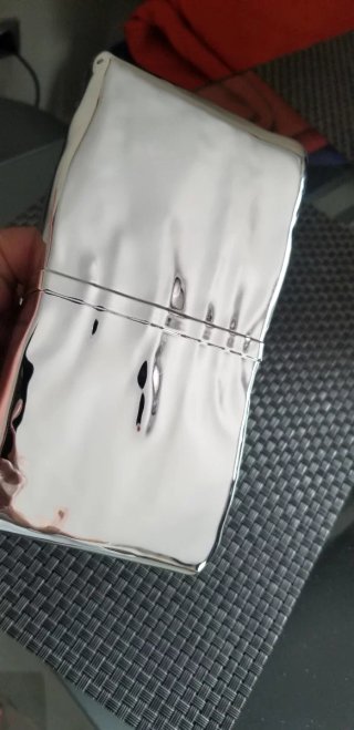 Bolso de mano plateado Zara