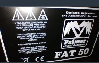Amplificador Palmer Fat50 Válvulas Guitarra