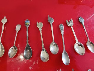 Cucharillas de colección antiguas plata