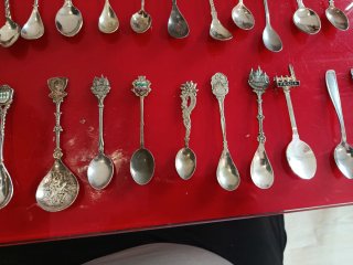 Cucharillas de colección antiguas plata